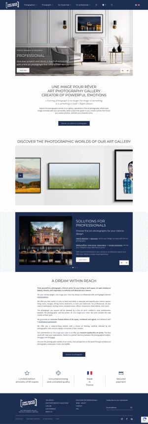 Home English - Une image pour rêver