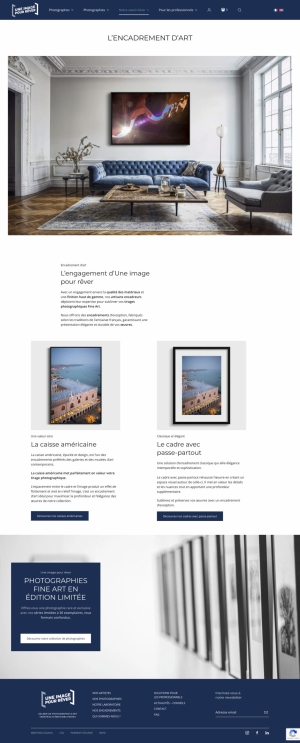 Page Encadrement - Une image pour rêver