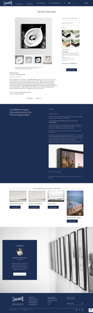 Page Produit - Une image pour rêver