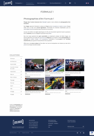 Page Produits - Une image pour rêver