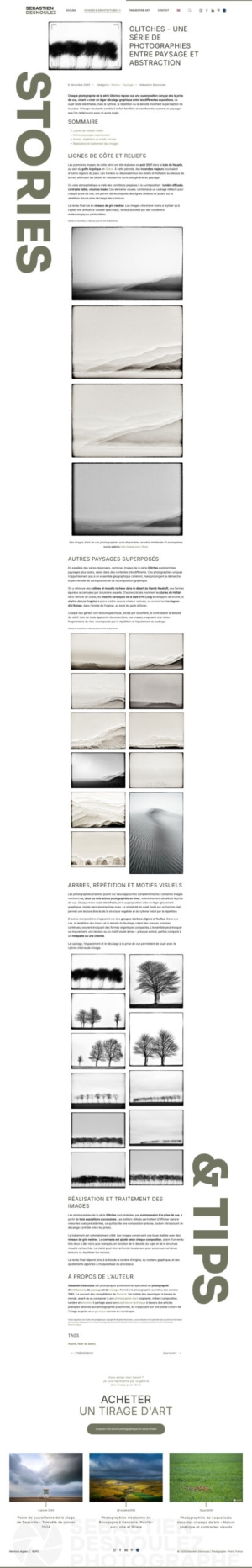 Site du photographe Sebastien Desnoulez - Page Glitches