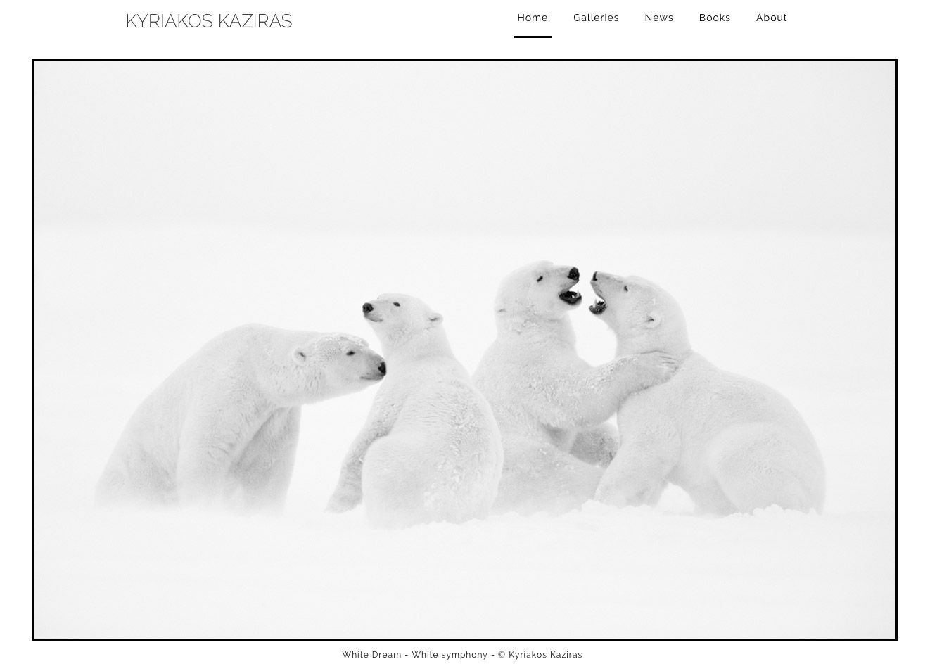 Page d'accueil du site Kaziras.com