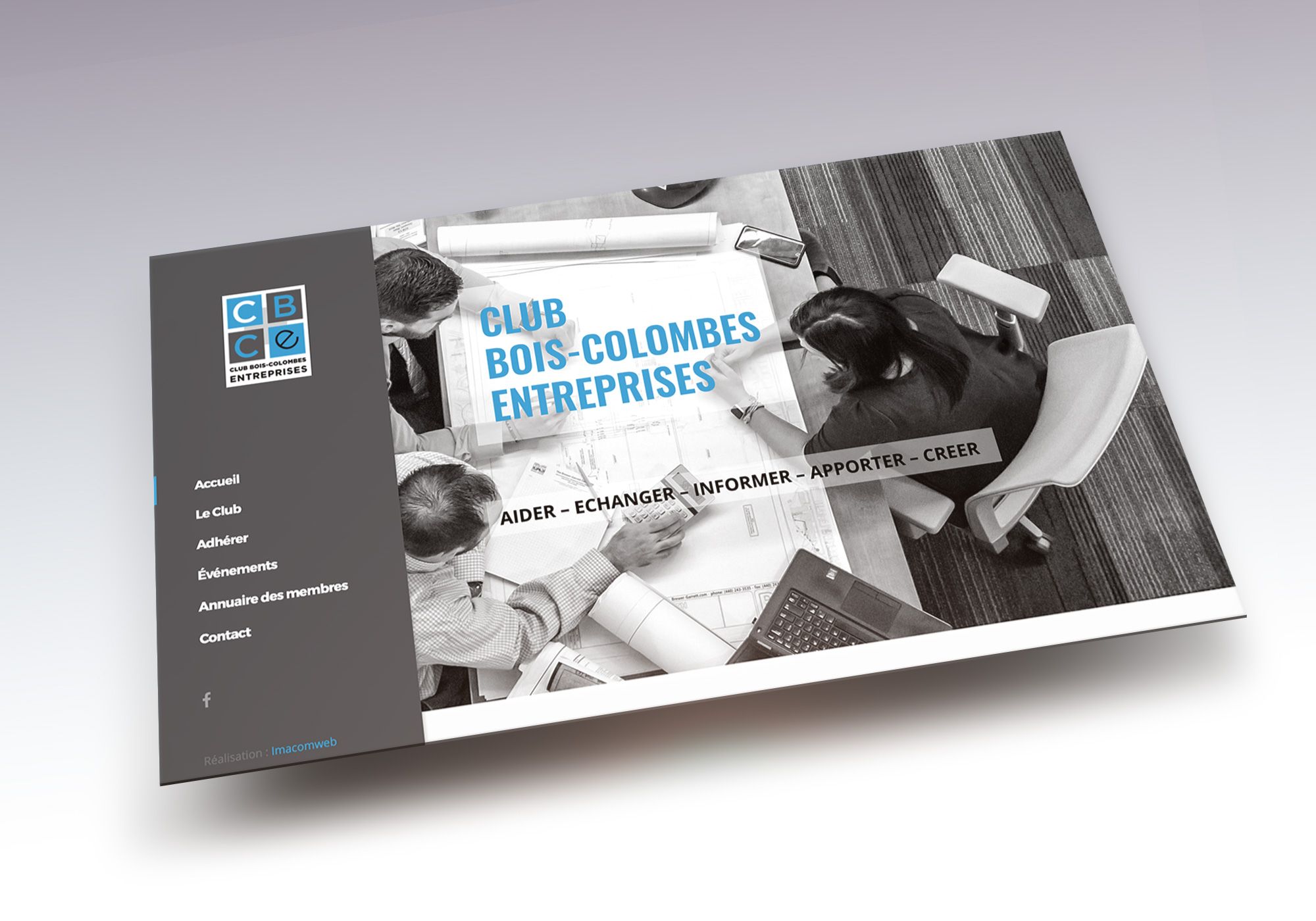Site réalisé par la Manufacture Parisienne de Sites Internet pour le CBCE, Club Bois-Colombes Entreprises, association d'entrepreneurs