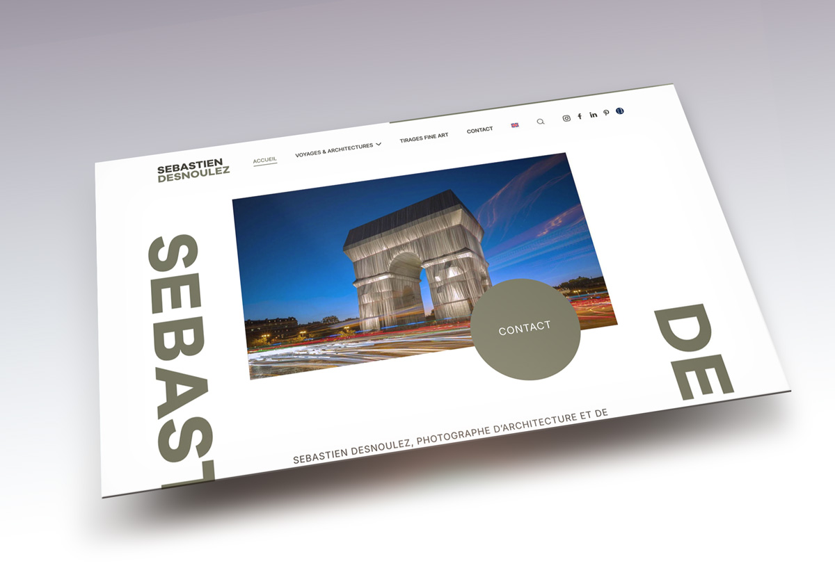 Site de photographe professionnel - Sebastien Desnoulez